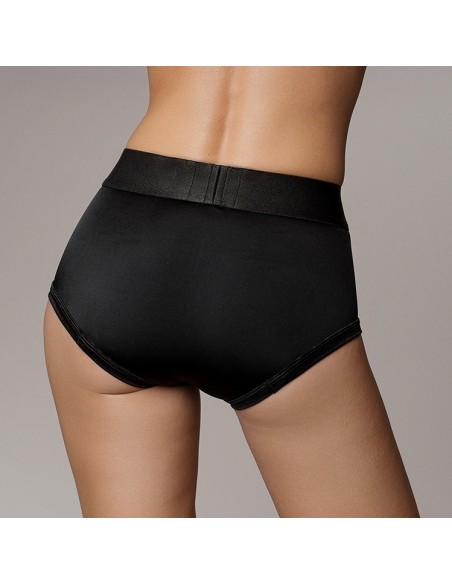 Culotte vibrante Strap-On Brief Noire