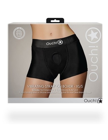 Boxer vibrant STRAP-ON BOXER Noir