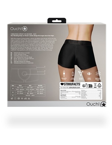 Boxer vibrant STRAP-ON BOXER Noir Boxer vibrant STRAP-ON BOXER Noir
