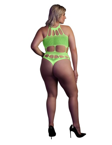 Body à encolure grecque Vert Fluo