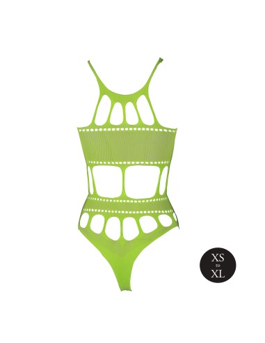 Body à encolure grecque Vert Fluo