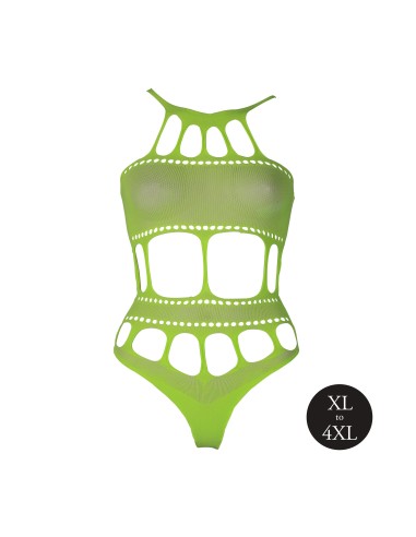 Body à encolure grecque Vert Fluo