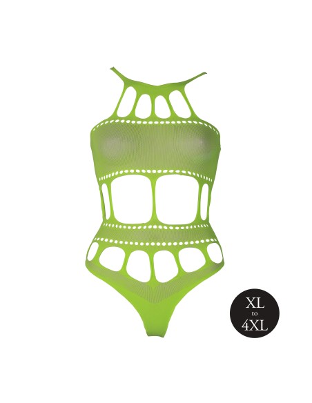 Body à encolure grecque Vert Fluo