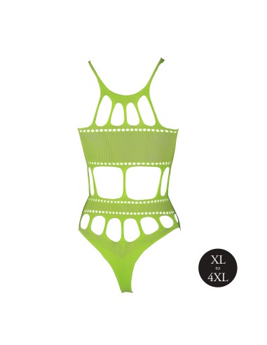 Body à encolure grecque Vert Fluo