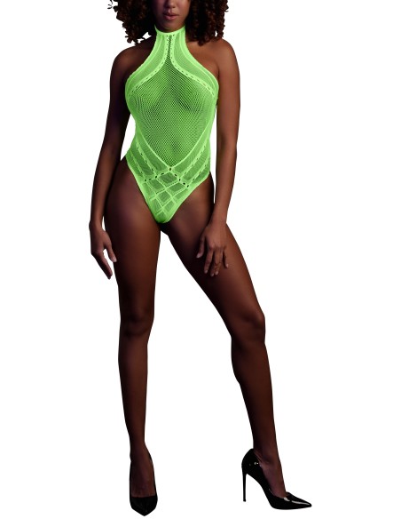 Body Filet Dos nu Vert Fluo