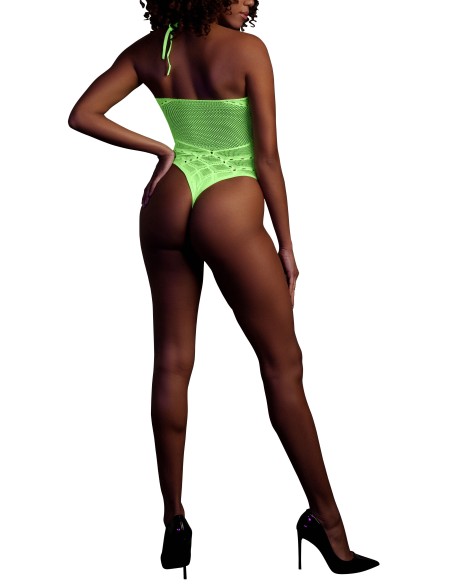 Body Filet Dos nu Vert Fluo