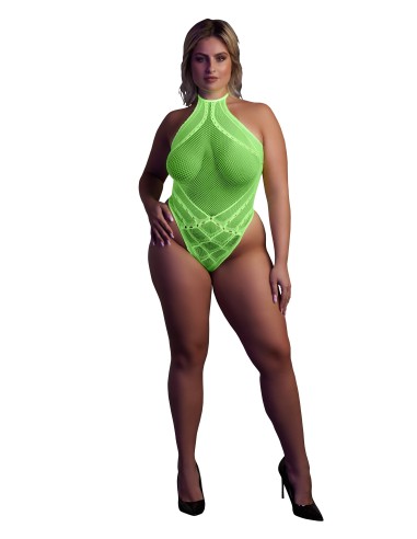 Body Filet Dos nu Vert Fluo