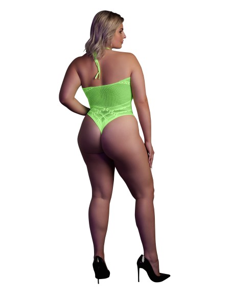 Body Filet Dos nu Vert Fluo