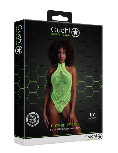 Body Filet Dos nu Vert Fluo