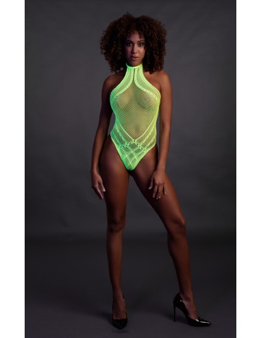 Body Filet Dos nu Vert Fluo