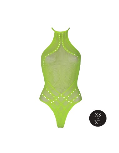 Body Filet Dos nu Vert Fluo