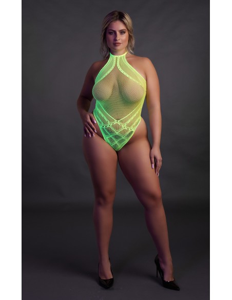 Body Filet Dos nu Vert Fluo