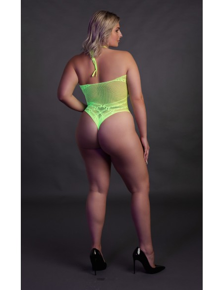 Body Filet Dos nu Vert Fluo