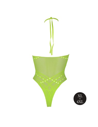 Body Filet Dos nu Vert Fluo