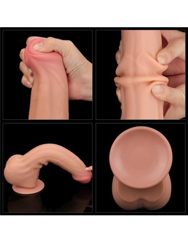 Gode réaliste Sliding Skin 20 x 5.3cm