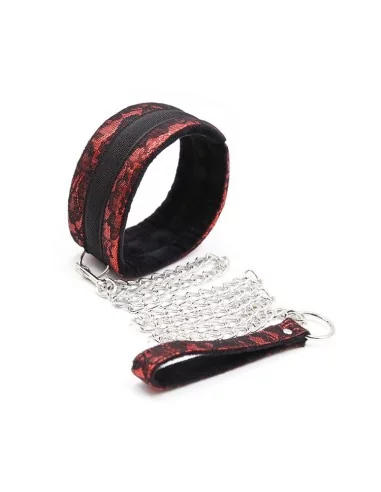 Kit Bondage Collier + Menottes Rouge