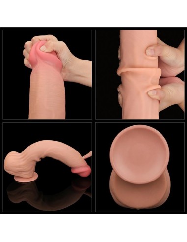 Gode réaliste Sliding Skin 27 x 6.5cm