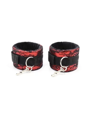 Kit Bondage Collier + Menottes Rouge