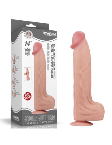 Gode réaliste Sliding Skin 27 x 6.5cm