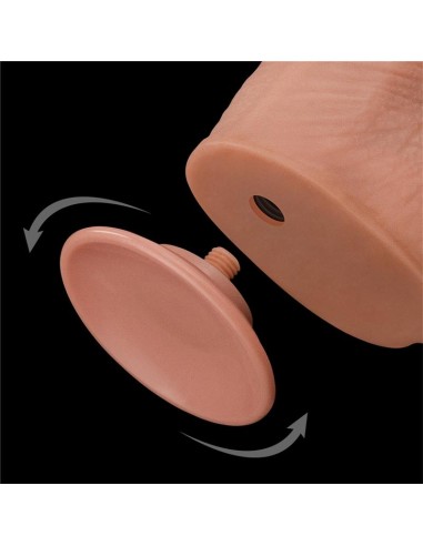 Gode réaliste avec bourses Sliding Skin 26 x 6cm