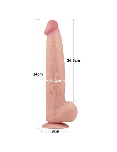 Gode réaliste avec bourses Sliding Skin 26 x 6cm Gode réaliste avec bourses Sliding Skin 26 x 6cm