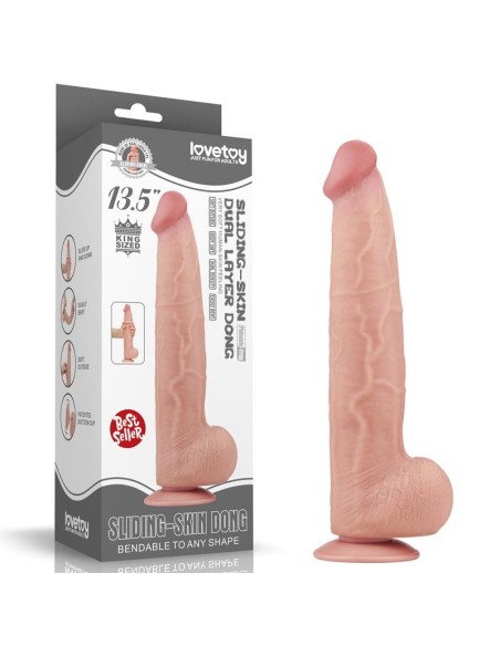 Gode réaliste avec bourses Sliding Skin 26 x 6cm Gode réaliste avec bourses Sliding Skin 26 x 6cm