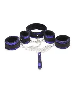 Kit Bondage avec Collier et Menottes Violet