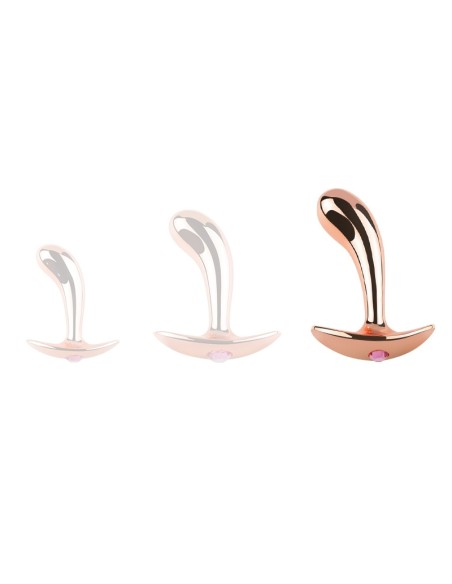 Plug bijou en métal Incurve L 12 x 3.5cm Plug bijou en métal Incurve L 12 x 3.5cm