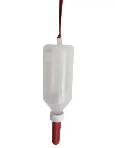 Bouteille avec tétine 1 L - Embout souple 9 x 2.8cm