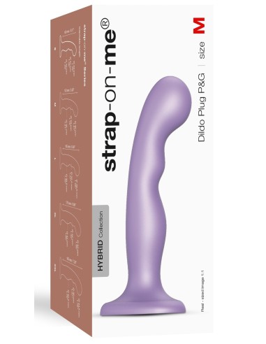 Plug Silicone P&G Strap-On-Me M 15 x 3.6cm Violet