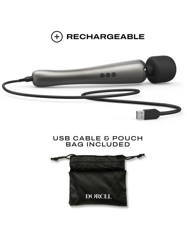 Wand Megawand Dorcel - Tête 55mm Argenté