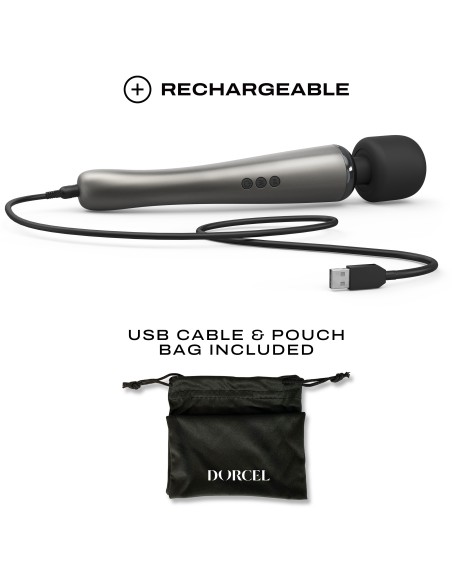 Wand Megawand Dorcel - Tête 55mm Argenté