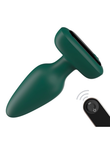 Plug vibrant Silicone Visual 10 x 4.2cm Vert Plug vibrant Silicone Visual 10 x 4.2cm Vert