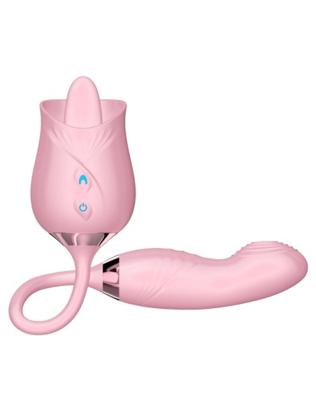Stimulateur Rose Licking 11 x 3cm Rose