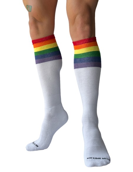 Chaussettes hautes Pride Football Blanches