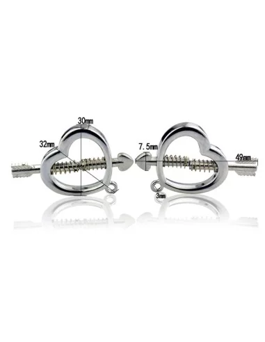 Pinces pour les tétons Cupid Heart
