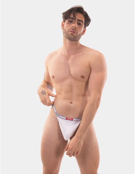 Rib Thong Proud Boy Blanc - String - 3