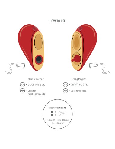 Stimulateur de clitoris HeartBreaker Rouge