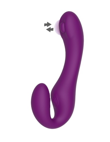 Stimulateur de point G Strapless Strap-On 13 x 3.5cm Violet