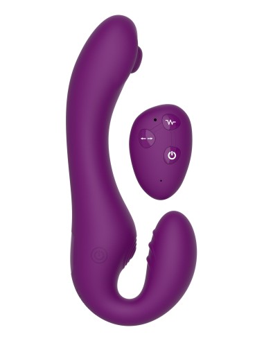 Stimulateur de point G Strapless Strap-On 13 x 3.5cm Violet