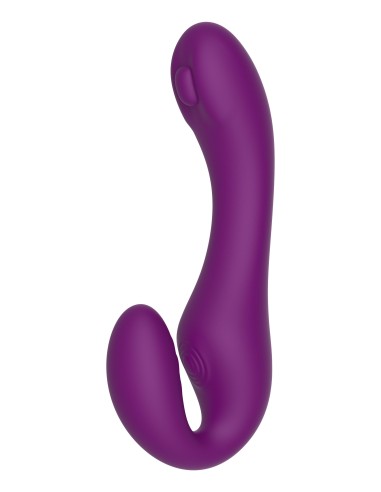 Stimulateur de point G Strapless Strap-On 13 x 3.5cm Violet