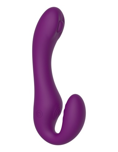 Stimulateur de point G Strapless Strap-On 13 x 3.5cm Violet
