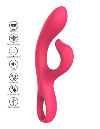 Vibro Rabbit Endless Orgasm 22cm Fuchsia