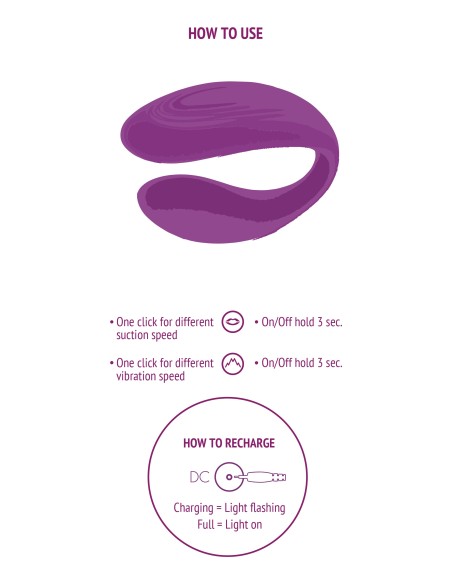 Stimulateur pour Couple Bound Love Violet Stimulateur pour Couple Bound Love Violet