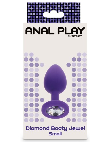 Plug Bijou Diamond Booty S 6 x 2.8cm Violet