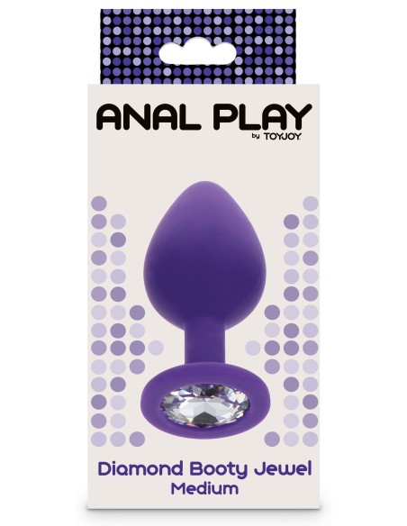 Plug Bijou Diamond Booty M 7 x 3.5cm Violet Plug Bijou Diamond Booty M 7 x 3.5cm Violet