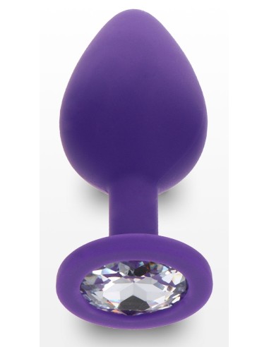 Plug Bijou Diamond Booty M 7 x 3.5cm Violet