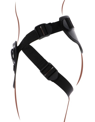 Harnais pour Gode ceinture Strap-On Deluxe Get Real Noir