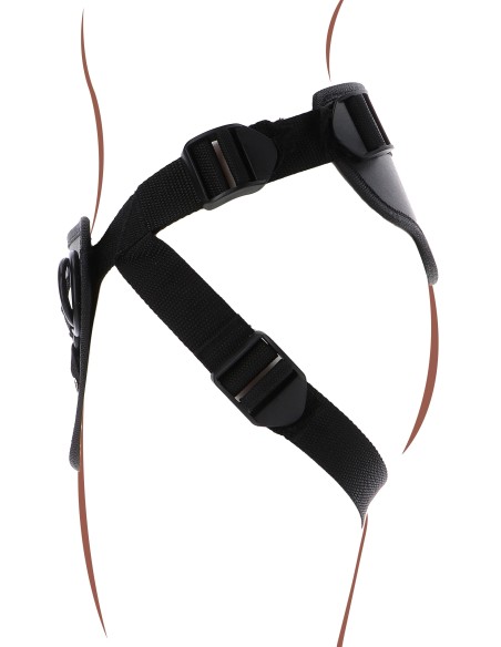 Harnais pour Gode ceinture Strap-On Deluxe Get Real Noir