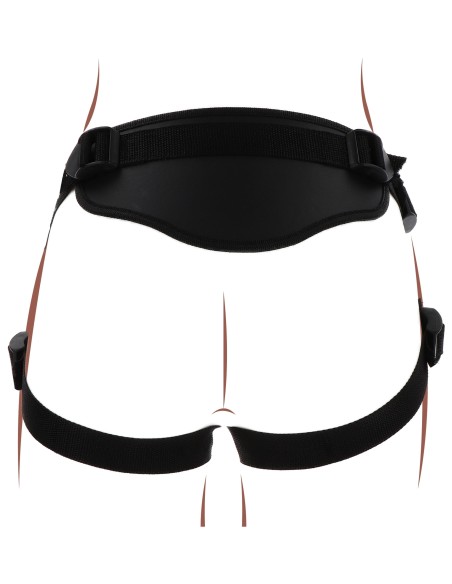 Harnais pour Gode ceinture Strap-On Deluxe Get Real Noir